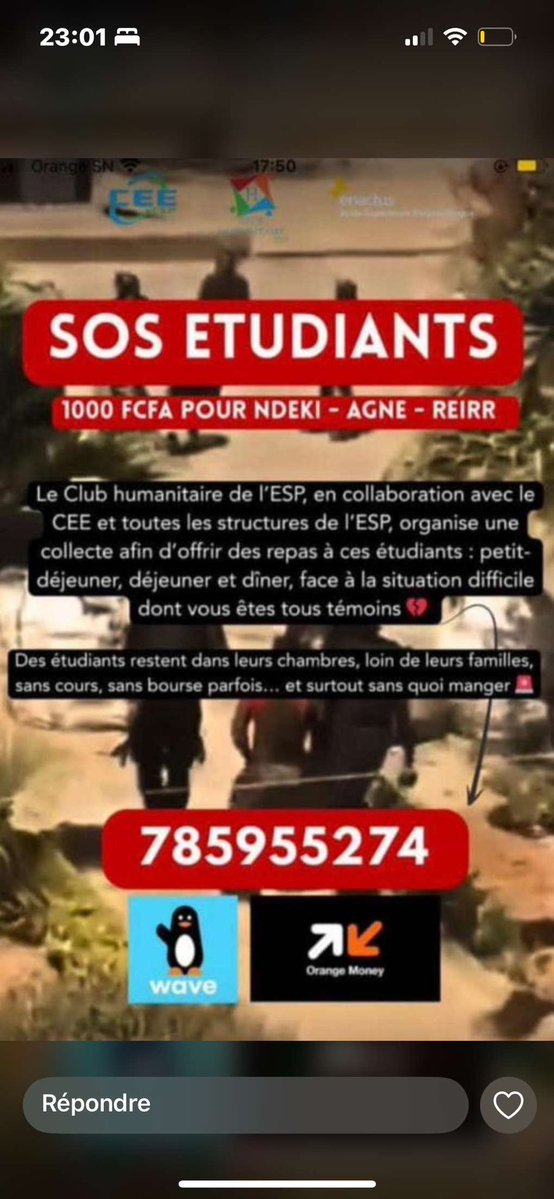 If you wanna help !! You can do it here !!
Trusted people !

Numéro Wave / OM : 785955274
Mor Niang

🔗 Lien Wave : pay.wave.com/m/M_sn_ZrMUjYA…