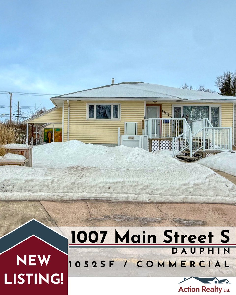 NEW LISTING! 1007 Main St S in Dauphin listed for $205,000! Check it out here: actionrealtyltd.ca/commercial/100…