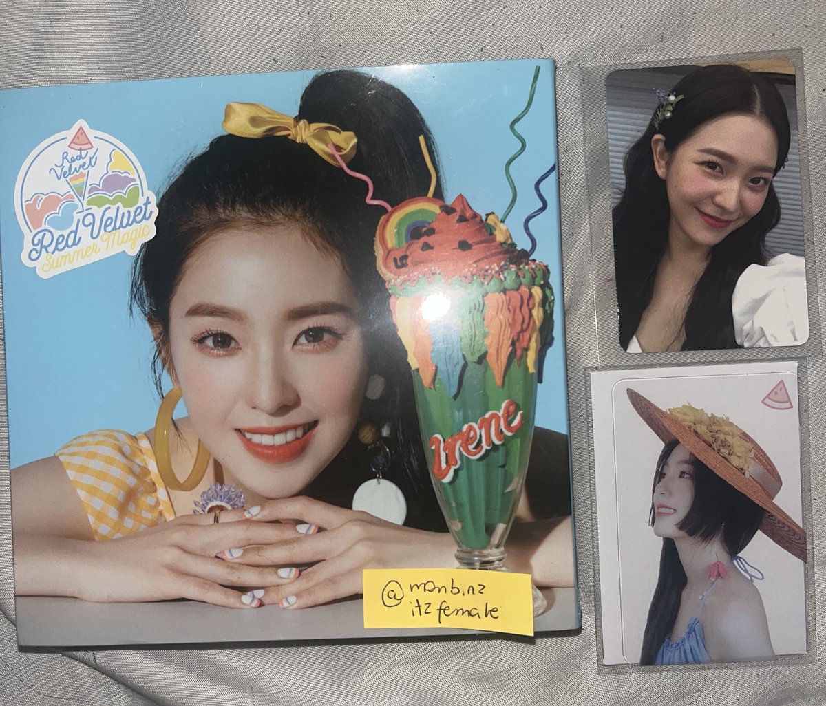 monbinz's tweet photo. VENDA KPOP - RED VELVET

Summer Magic Limited Edition Irene - completo
Cards da Yeri e da Irene

Valor: R$ 300,00 + entrega
Posso negociar
Mais fotos e vídeos só pedir

#vendakpop #redvelvet #irene #yeri #seulgi #wendy #joy #kpop #album https://t.co/6Oh6NG5YMw