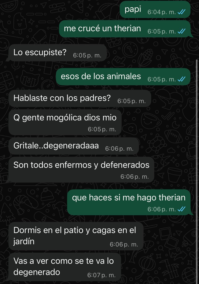 "THERIAN"

Porque una adolescente quizo hacerse therian y su padre se lo prohibió