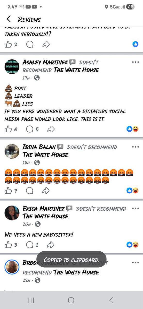 princess75075's tweet photo. ATTENTION ALL PATRIOTS!!!

If yall are on fb I recommend recommending the White House. Because apparently the far left for the past 2 days have been giving the WH bad reviews and making nasty comments. The page is at 22% recommended we need to put that number way higher please. Thank you for paying attention to this matter.

SPREAD THE WORD