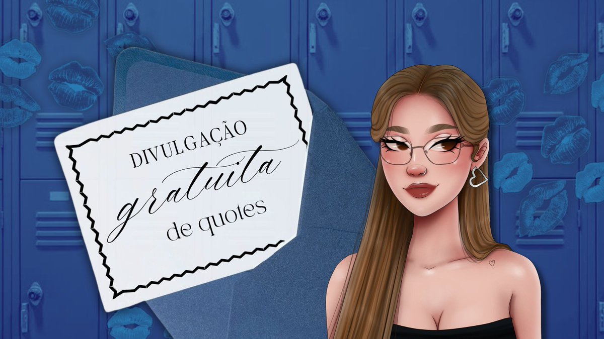 Oiii, divas e divos! 💙✨

Pensando em apoiar e divulgar ainda mais histórias incríveis, abri um projetinho de divulgação gratuita de quotes aqui no Twitter

A ideia é simples e feita com muito carinho: compartilhar trechos e quotes enviados por vocês (autores e assesores) e
