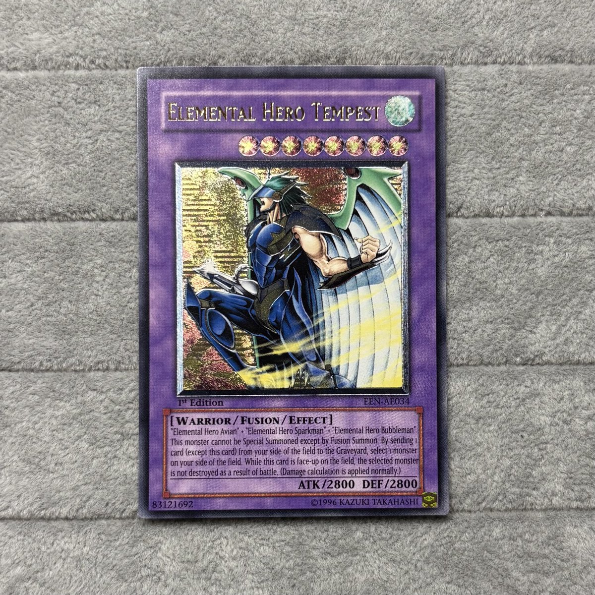 おはようございます☀️ E•HERO テンペスター(旧アジア版レリーフ