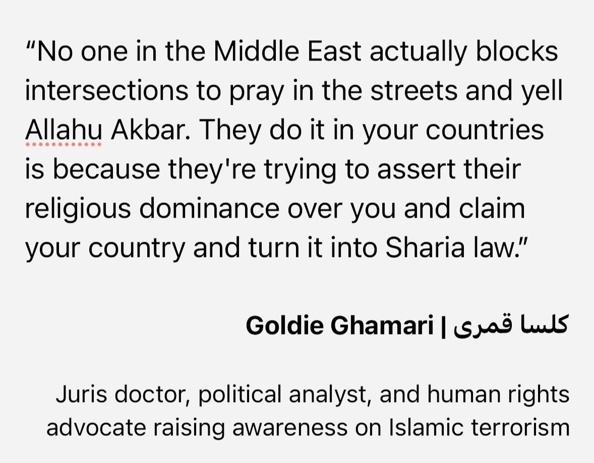 BWNort's tweet image. This detail according to Iranian-Canadian, Goldie Ghamari.