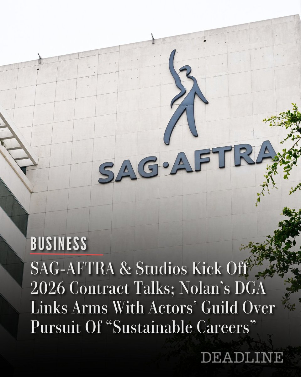 SAG-AFTRA is back at the bargaining table with the Hollywood studios to renegotiate the deal that ended the historically long actors strike less than three years ago.

The Alliance of Motion Picture and Television Producers met with union leadership Monday to formally begin talks