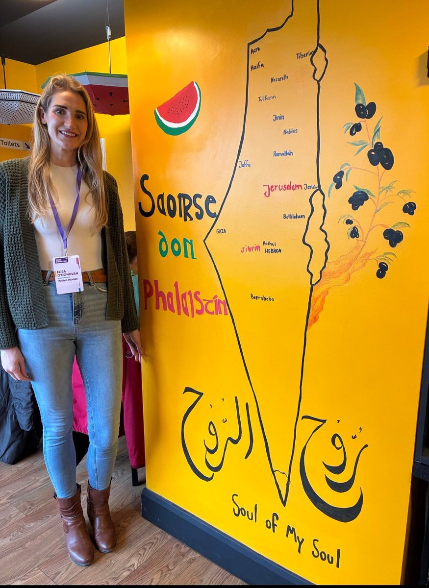 Here is your party conference 2 months later, calling for the Jewish state to be destroyed.