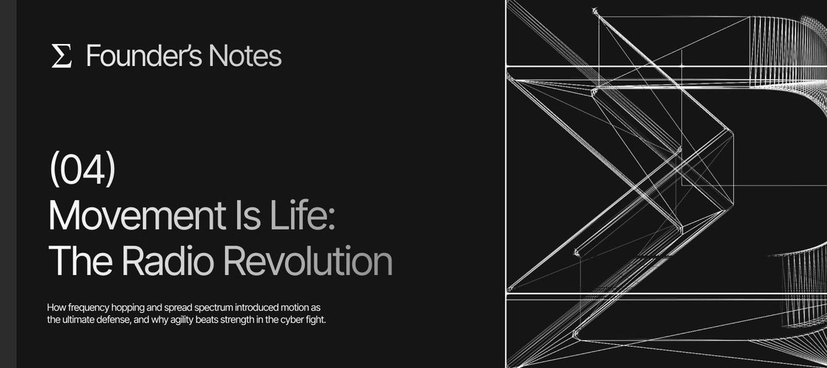 Founder’s Notes (04) - Movement Is Life: The Radio Revolution 

By the mid-20th century, the rules of the spectrum were changing. Intercepting a steady, predictable signal had once been straightforward: find the frequency, tune in, and listen. 

But then came a breakthrough,