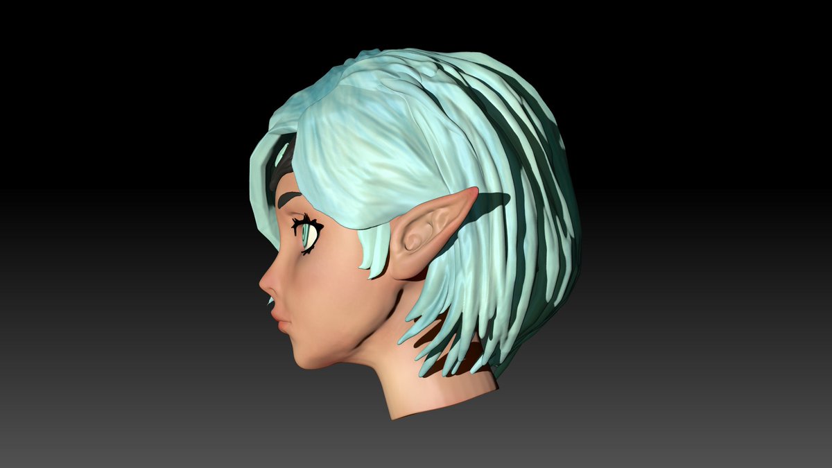 JamyMagno's tweet photo. Gonna be sharing my uni work on here too

This is my first ever sculpt in ZBrush - a 3D sculpt of a friend’s D&amp;D character. How did I do?
#ZBrush #DnD https://t.co/HNol2X5xFI
