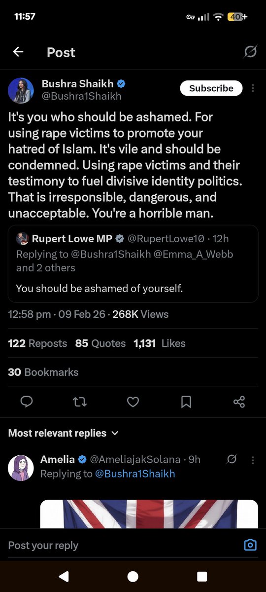 ShaneHartley10's tweet photo. @Bushra1Shaikh I thought you didn't like using rape victims to promote hatred. 🤔 https://t.co/km4Ijvwuu2