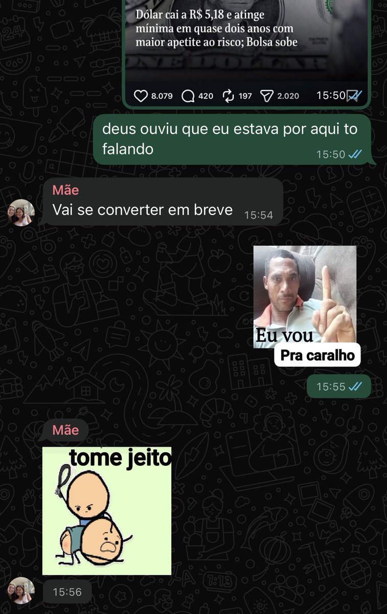 quando eu falo que meus pais sempre temeram eu ser crente mais do que eu ser gay é vdd tá
