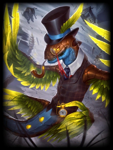 Wish league would do that to a lot of champs, like in SMITE there is this bad ass dragon/serpent and he has multiple cute/funny/derpy skins (yes, hes a pool noodle in one)