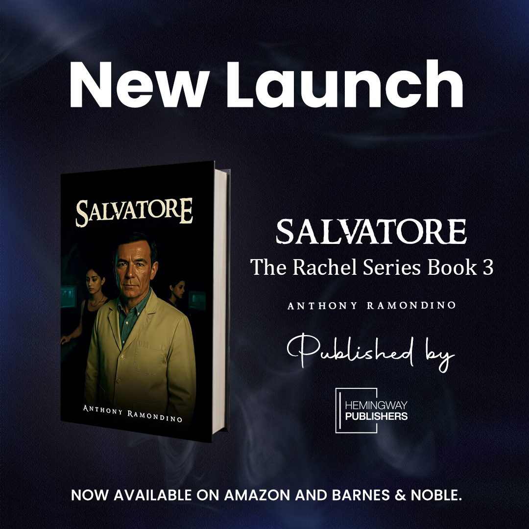 Hemingwaybooks's tweet photo. SALVATORE by Anthony Ramondino is a thought-provoking techno-thriller that blends suspense with philosophical depth. It is a bold new release from Hemingway Publishers.

Click the link below to get a copy now!
Amazon: https://t.co/WPg9RF4eJD https://t.co/zRIgEjTohF
