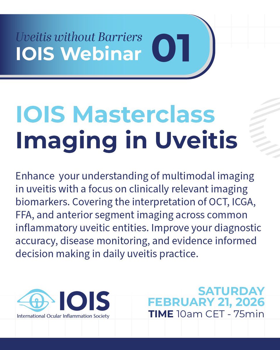 IOIS - International Ocular Inflammation Society tweet media