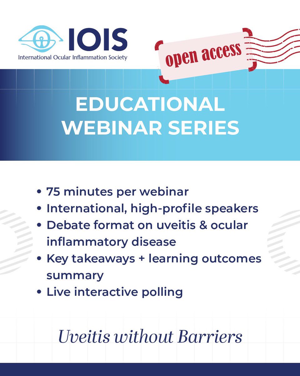 IOIS - International Ocular Inflammation Society tweet media