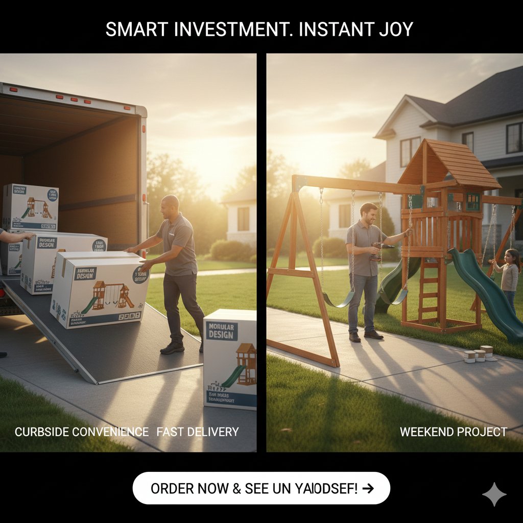 babytoygame's tweet image. Stop counting screen time and start counting laughs. 🕒✨

Transform your backyard into a world of adventure with our premium, long-lasting swing sets. Give them the childhood they’ll remember forever. 🏠👨‍👩‍👧‍👦

Shop the 2026 Collection: In the comments below. 👇

#BackyardGoals