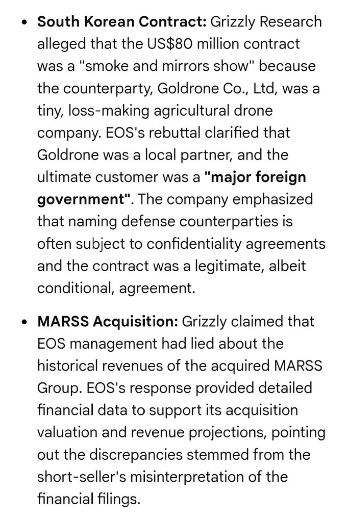 $EOS.AX has issued a rebuttal, turns out the short seller report was designed to... drive the share price down 🤯😉.
Either way, it's all water off a Korean BBQ Duck's back to long term investors like me. You either buy into lazers shooting down drones or you don't. Simple.