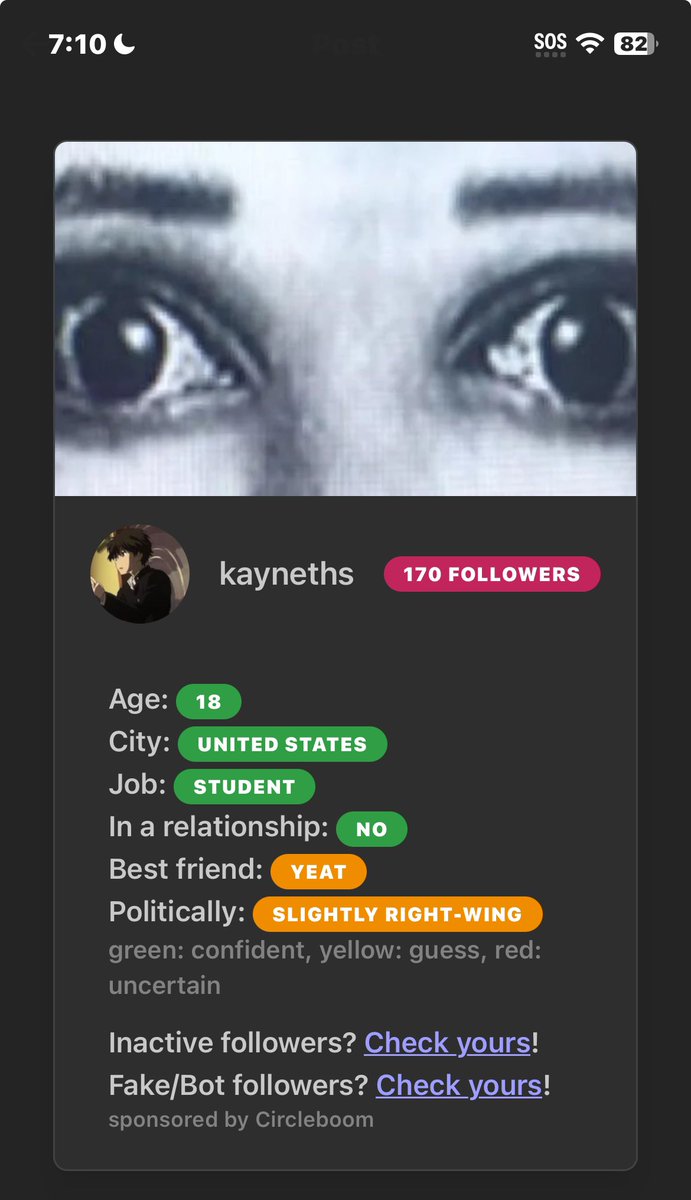 Im not 18 nor am I right wing in any way ever bro