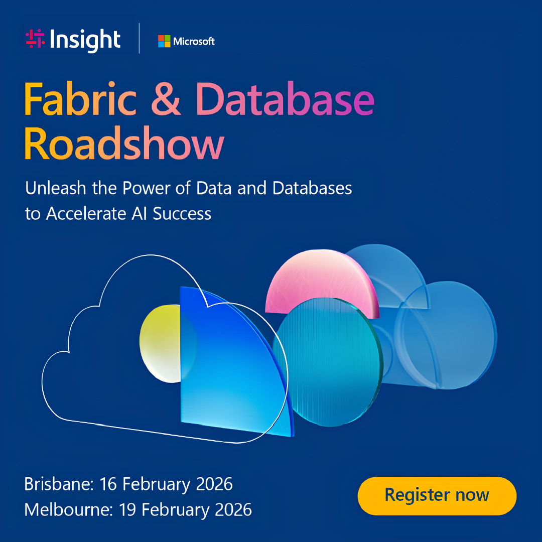 Join us in Brisbane &amp; Melb to explore how Fabric &amp; Azure Databases can accelerate your AI journey &amp; drive real business outcomes. Experience our dedicated demo booth where our Data &amp; AI experts will showcase live demos drawn from realworld use cases. ms.spr.ly/6011QPpVN?