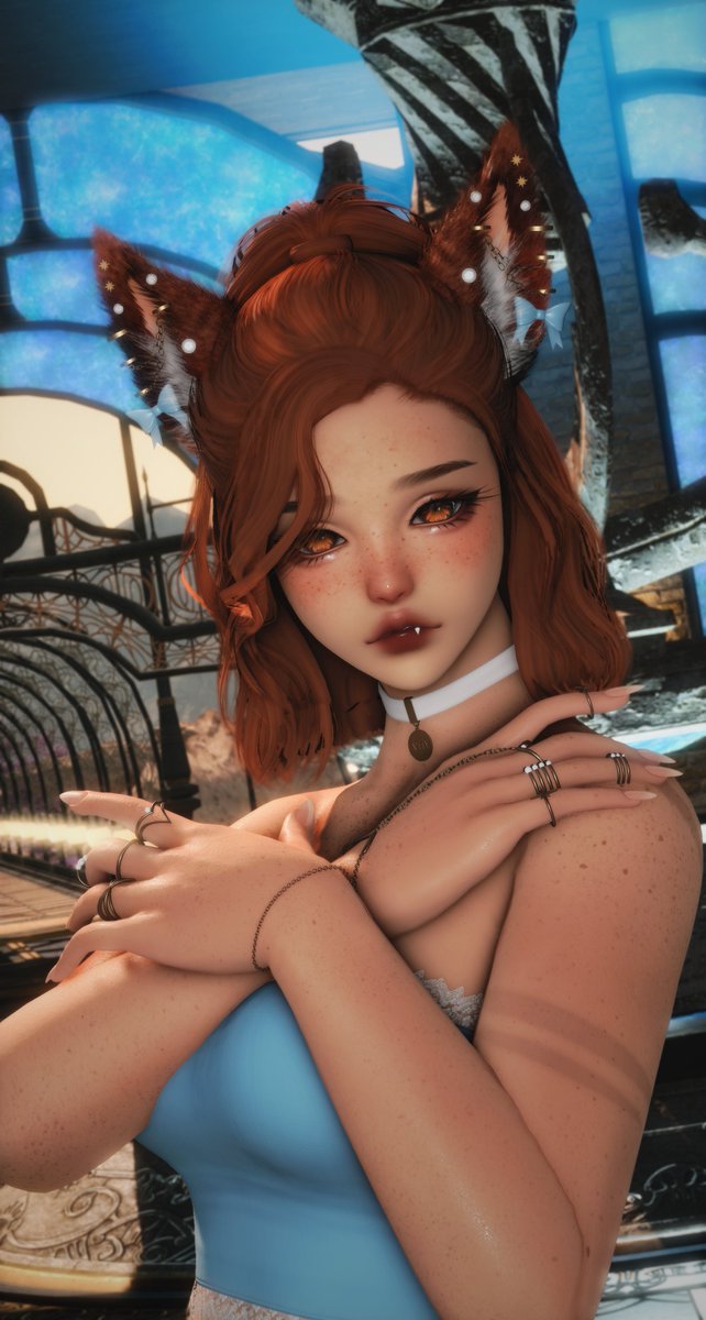 SerenNacht's tweet photo. Pretty earrings for Piper thanks to @MerrcyX .
#mercymods #freiaposes https://t.co/QsTlKRJw0E