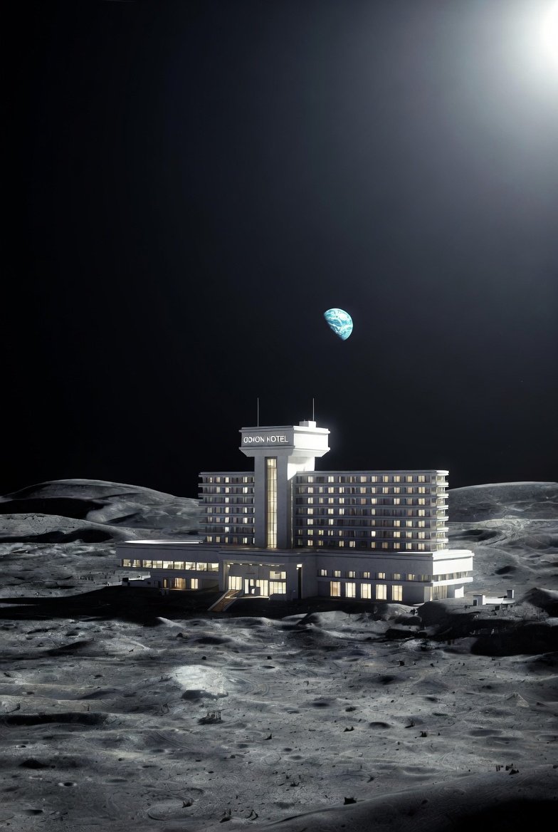 👏👏👏欢迎各位前往月球旅行，入住马老板的月球酒店。

🚀马斯克在SpaceX发展战略里面有一个疯狂而且酷极了的目标：任何人都可以自由的去月球旅行，甚至去火星。

✨十年在月球建立起月球文明，二十年在火星基地建立火星文明。

♥️住这样的月球酒店，你想去旅行吗？