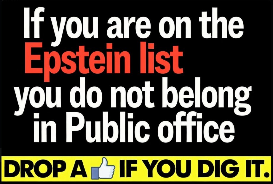 We don't care what the party affiliation is, Justice for the Epstein Survivors.

Can we all come together to root out people that harmed children??