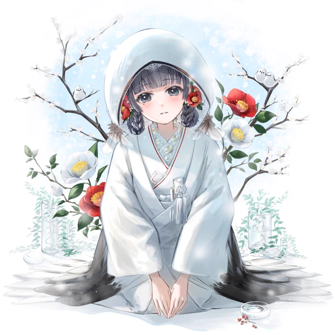 #あなたの描いた冬少女を見せて