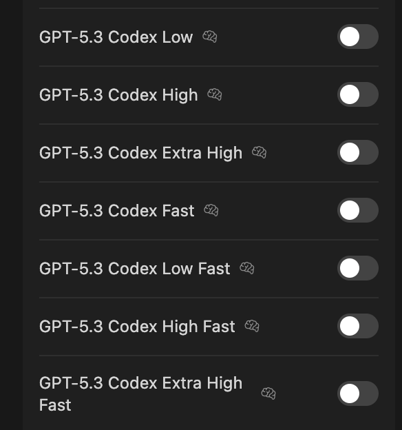 I jump into Cursor to try GPT-5.3 Codex...and see this. I have no idea what iI am suppose to choose here....