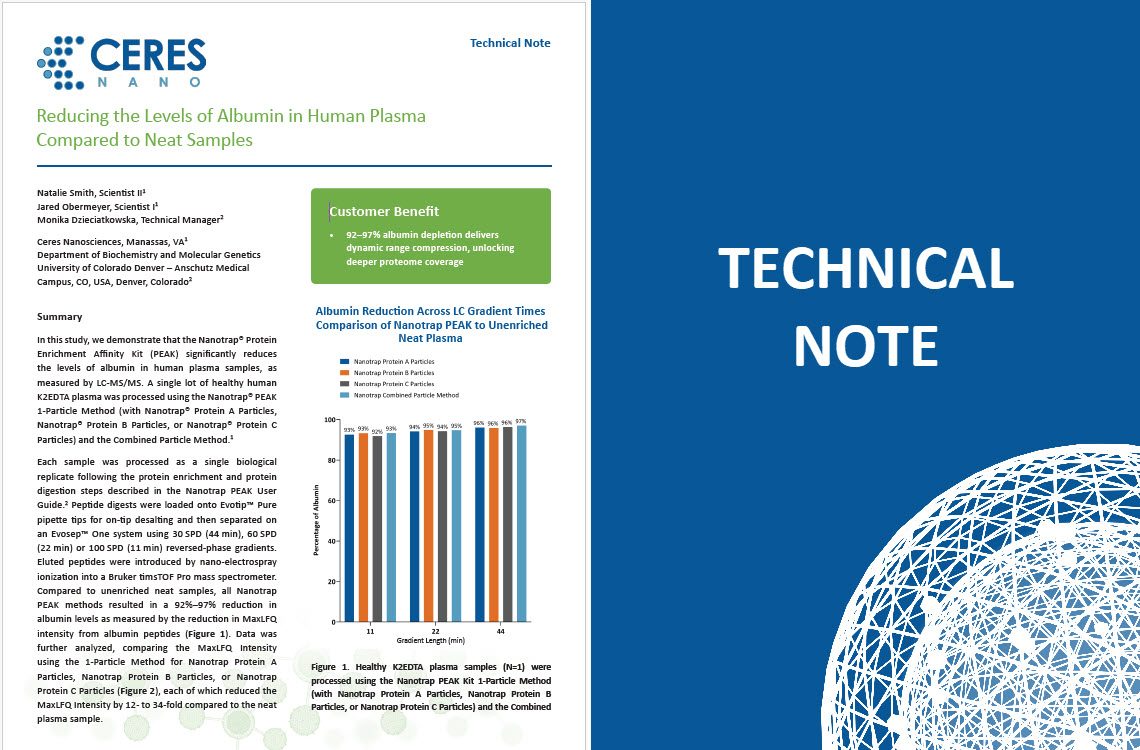 CarynTyler73106's tweet photo. Unlock deeper proteome coverage with 92–97% albumin depletion and true dynamic range compression.

In this newly published technical note, see how the Nanotrap® PEAK Proteomics Workflow compares to a standard NEAT workflow—demonstrating improved access to low-abundance proteins and enhanced analytical depth.

Published in collaboration with the Department of Biochemistry and Molecular Genetics, University of Colorado Denver – Anschutz Medical Campus, this work highlights how Nanotrap-enabled sample prep can elevate plasma proteomics performance.

Read the tech note to see the data. https://t.co/pAWK7ndVEI

#nanotrap #proteomics
