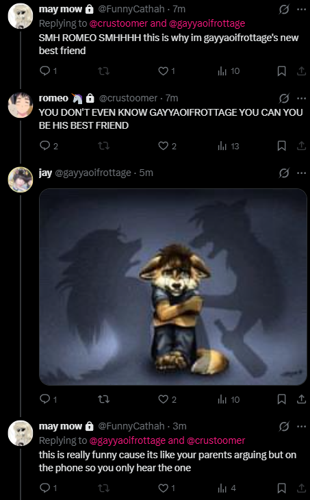 _ClownCat's tweet photo. @gayyaoifrottage @crustoomer going on my MAIN TO SAY HE LIES IM SO NICE https://t.co/fTNRDyt45k