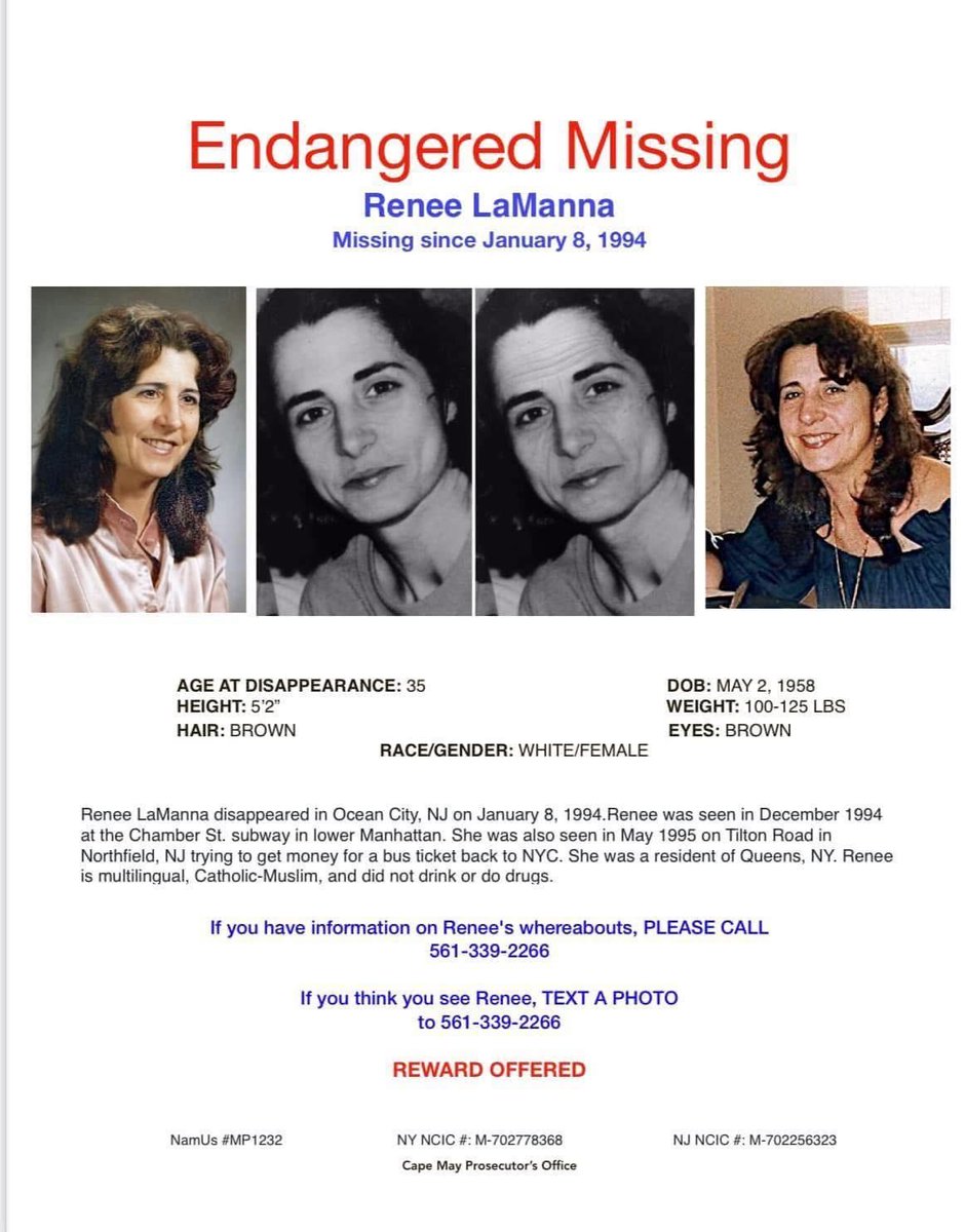 Renee has been missing for 32 years. PLEASE help us find her. Families of missing adults and missing children do not get the attention or help afforded to CELEBRITIES.