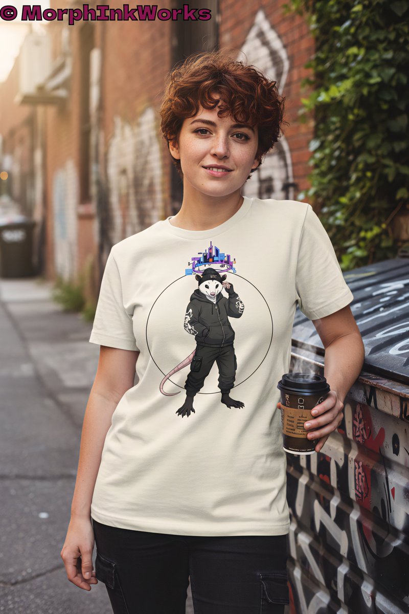 MorphInkWorks's tweet photo. Monday morning energy. ☕️🗑️

That urban aesthetic with just the right amount of chaos. Would you rock this look?

#Streetwear #GraphicTee #Opossum #UrbanStyle #Oodt #Streetstyle https://t.co/WAjzwjsRZz