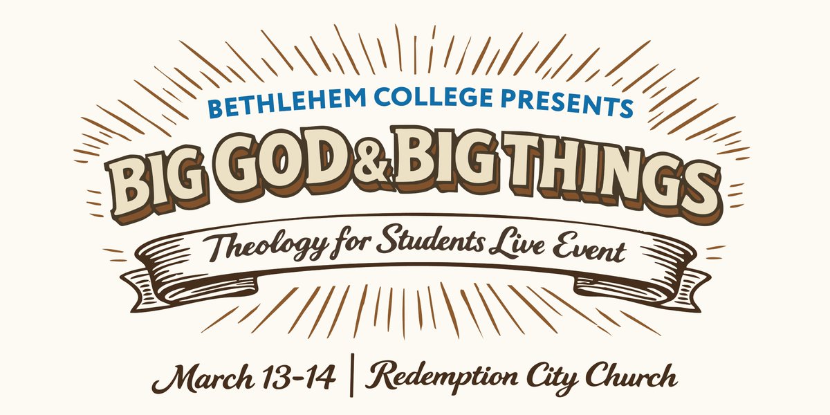 This spring, join us for a weekend of energetic worship and deep theological conversation about crossing the chasm between youth and adulthood. In partnership with Redemption City Church, Bethlehem College is excited to spend a weekend students ages 13–18 exploring the theme