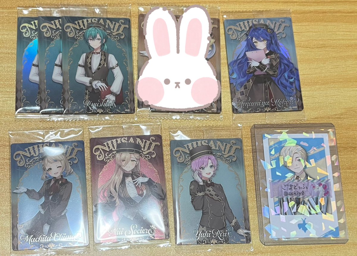 sskiy0's tweet image. 【交換/譲渡】にじさんじ ウエハース ウエハース2 メタリックプラカード

譲
画像1〜3枚目

求
画像4枚目
1枚150円＋送料

※未開封同士希望。こちらもすべて未開封ですが購入した店舗により袋の形が違いますのでご了承ください。

⚠️初回リトリン必読
⚠️郵送 or 大阪手渡し(場所日時要相談)

↓続き↓