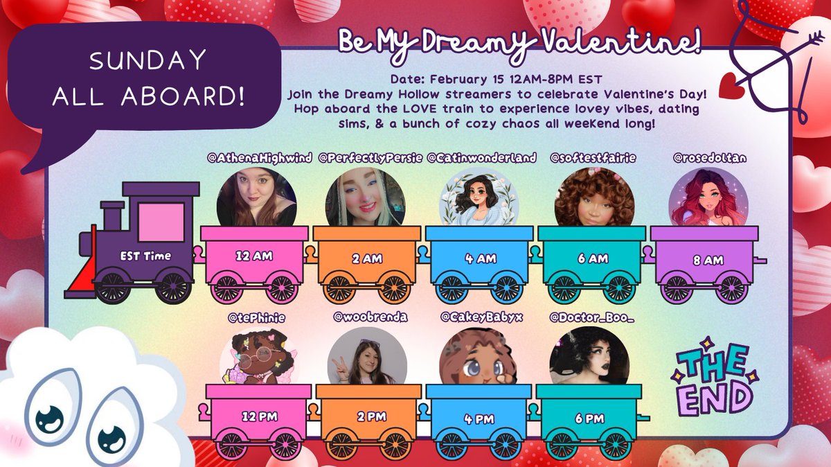 All Abord the <a href="/DreamyHollowTV/">Dreamy Hollow ☁️</a> Raid Train! 🚂

Super excited to announce I will be taking part in my very FIRST raid train, which not 1 but 2 slots! 

More information coming soon on what we will be doing over in the garden but I will tell you there will be a GIVEAWAY! 🔑🎉