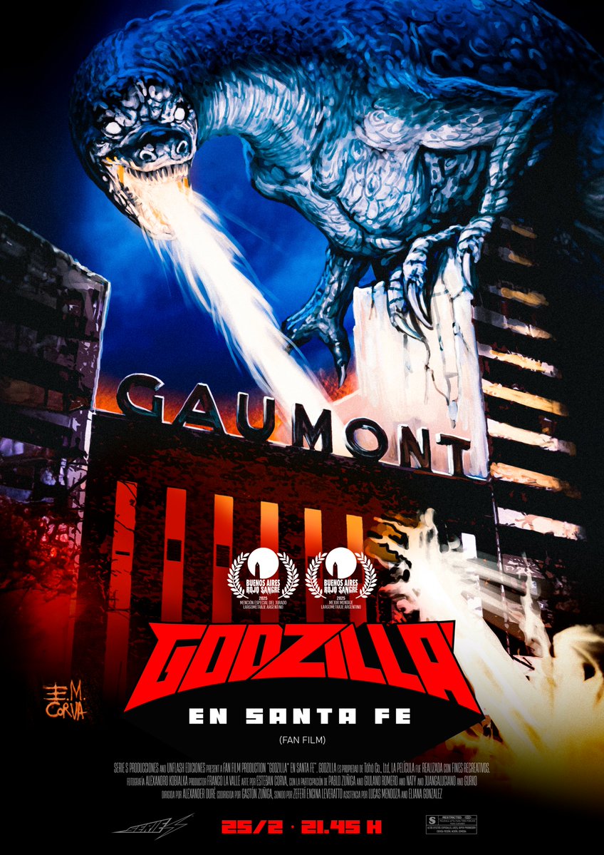 El poster oficial de Godzilla en el Gaumont!

🎥 GODZILLA EN SANTA FE (2025) – Ciclo Noches de Terror: Sangre Fresca

📅 Miércoles 25 de febrero
🕤 21:45 h
📍 <a href="/CineGaumont/">Cine Gaumont</a>  

Se viene un Godzillazo histórico, hay que copar!