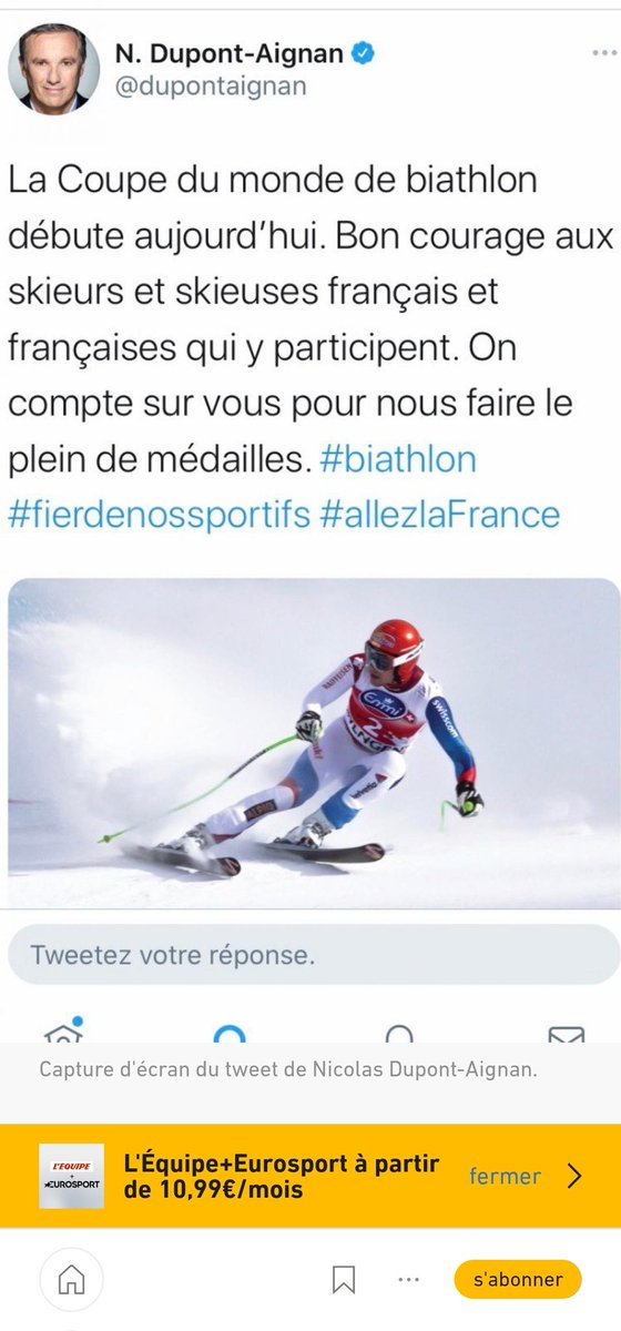 A l'occasion de ces #JeuxOlympiques2026, souvenons-nous de cette master class du grand spécialiste de #Biathlon <a href="/dupontaignan/">N. Dupont-Aignan</a>