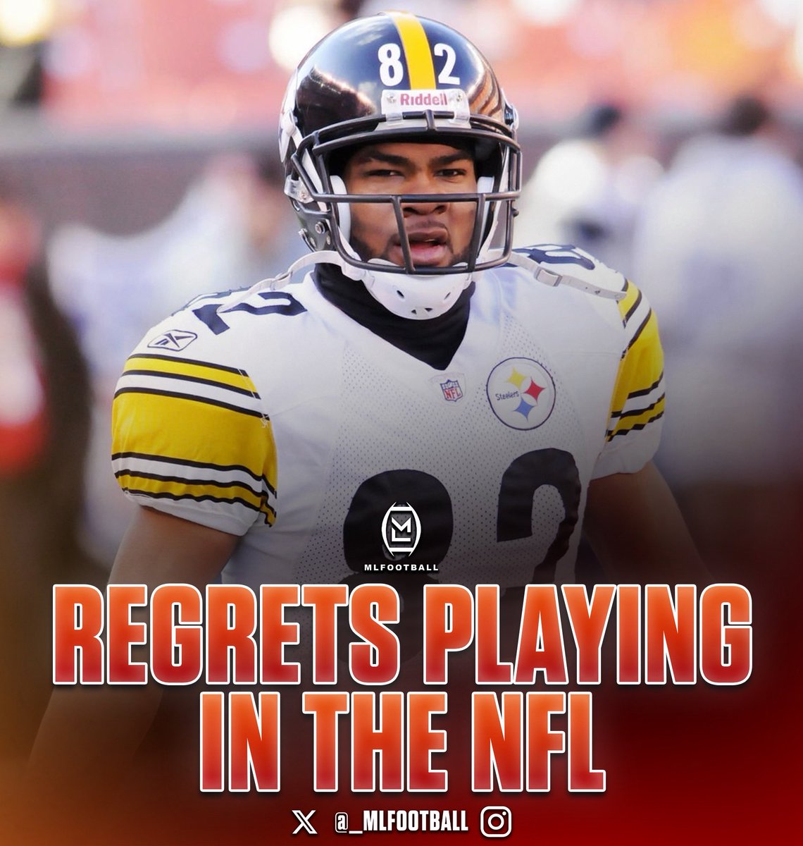 WILD: Former #NFL player Antwaan Randle El REGRETTED PLAYING IN THE NFL.

Randle El, at 36, already had trouble walking down stairs, would have memory lapses along with other health scares.

He says he should have chosen to play baseball, and was even drafted by the Cubs in 1997.