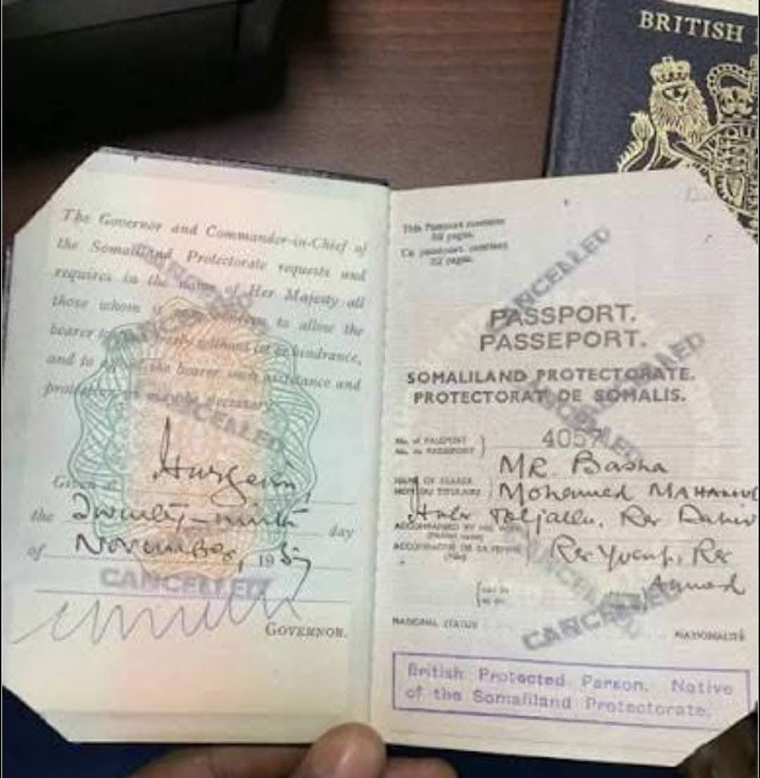 HornAfricaFirst's tweet photo. The Somaliland passport existed 100 years ago, this is a small sample of the people who received it. https://t.co/owP12YTZ8Z