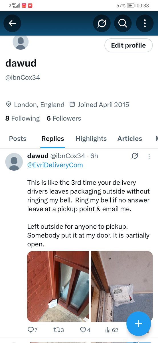 ibnCox34's tweet photo. @EvriDeliveryCom

This is the barcode number of the delivery. 

See image for firther information.

H06R4A0085762016 https://t.co/o090P4CqaW