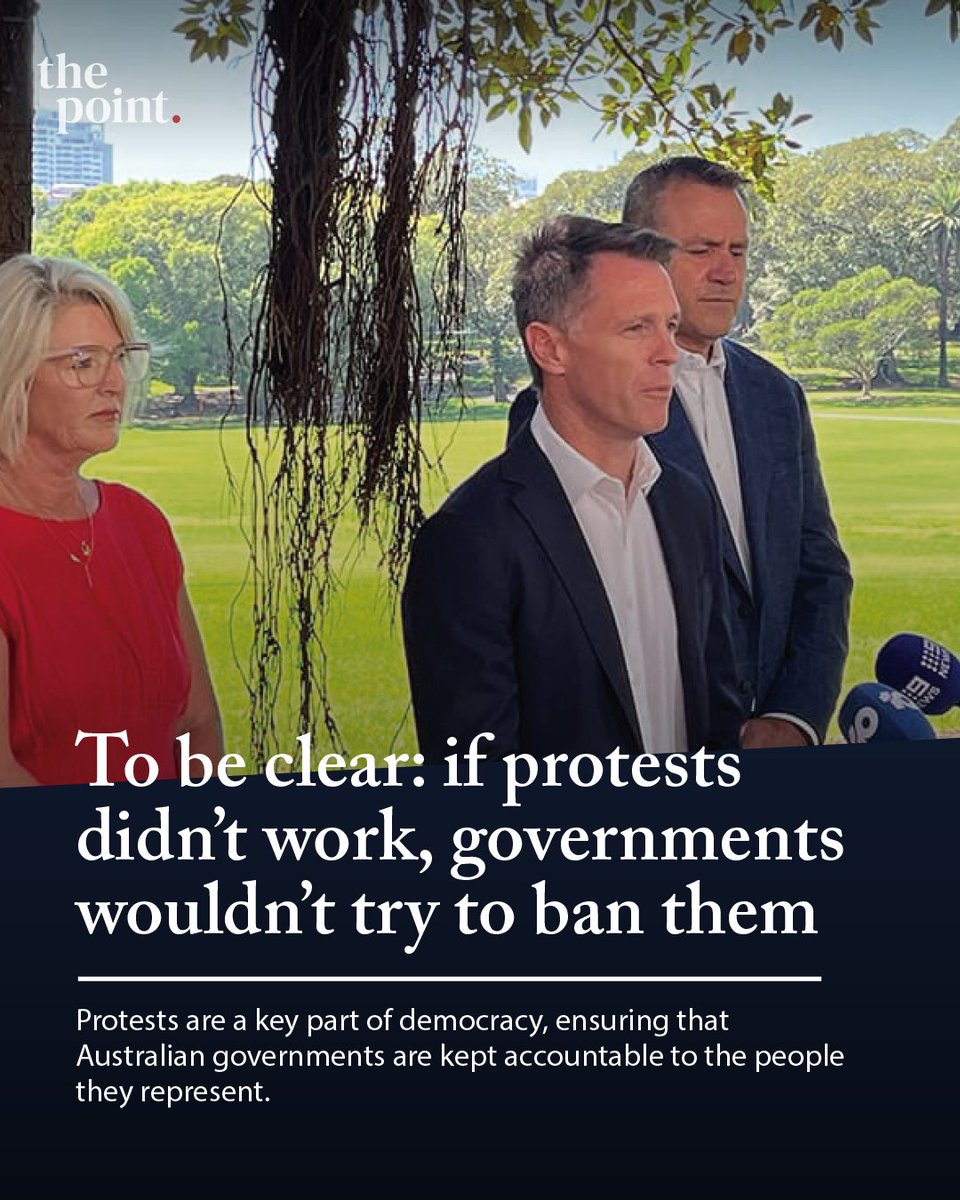 “If political protests should only be allowed or prohibited by politicians, then whether or not the public is allowed to criticise politicians is in the hands of the very people they are seeking to criticise.” – Alice Grundy

Read more on The Point: theaus.in/4apipzA