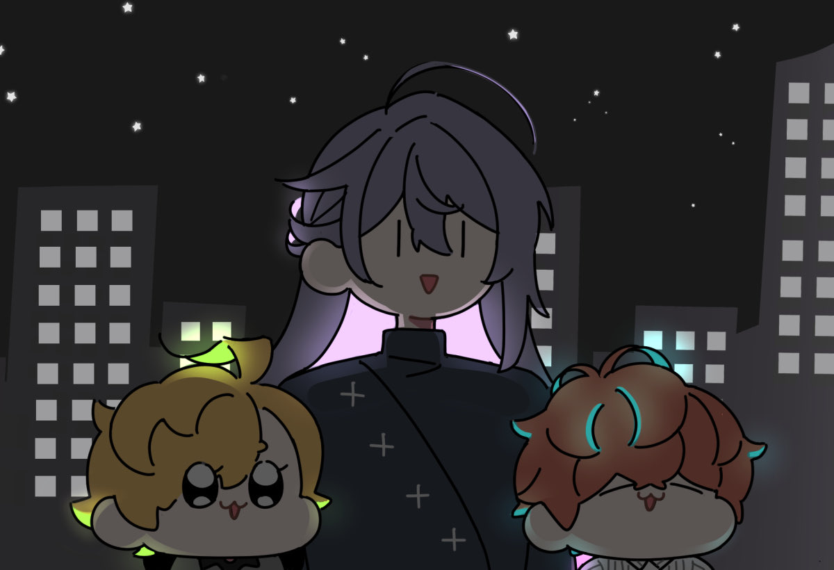 蓄光で夜光るまてんろ