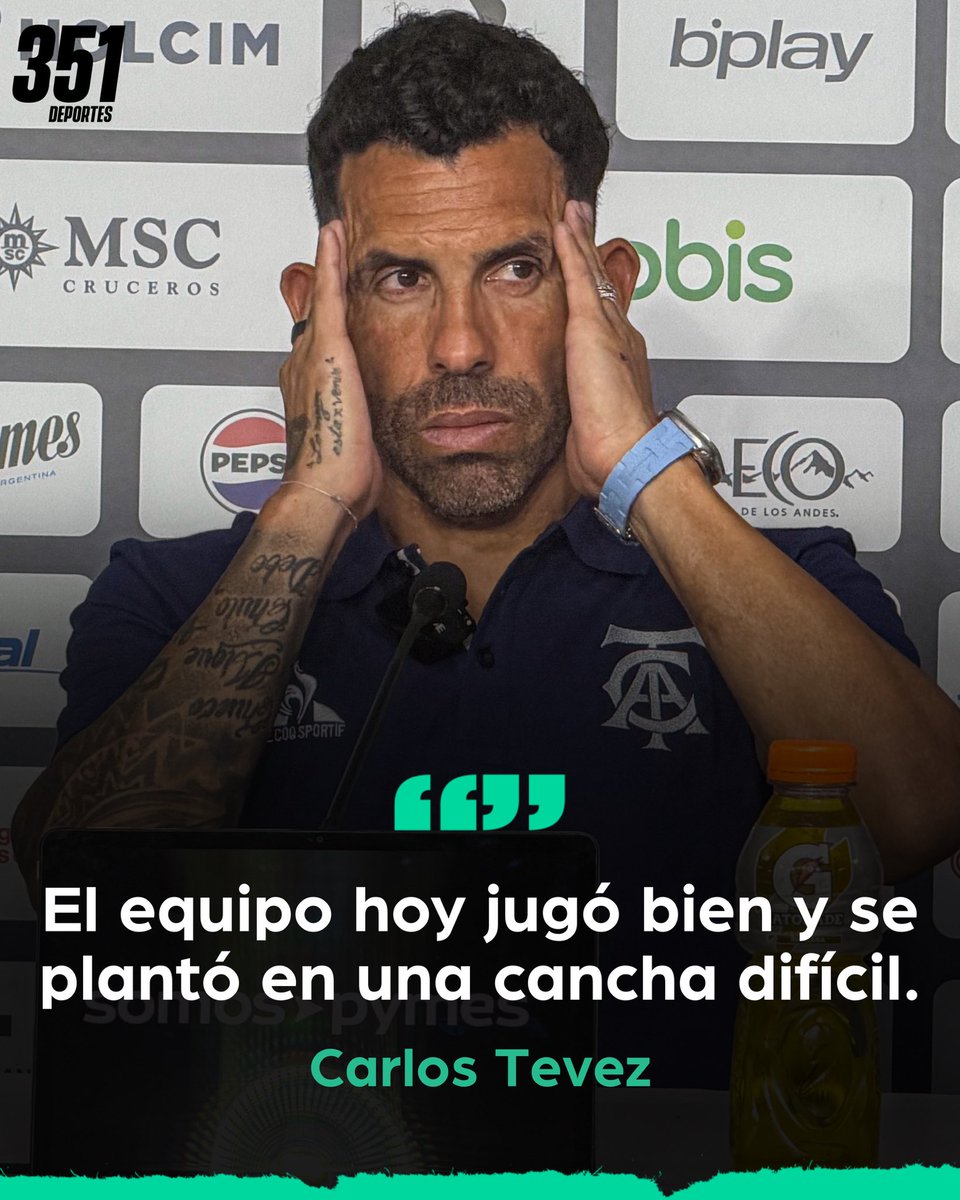 🏴󠁧󠁢󠁳󠁣󠁴󠁿 ¿APROBADO DESDE LO FUTBOLÍSTICO?

🎙️ Carlos Tevez se llevó buenas sensaciones, más allá de el empate de #Talleres ante Lanús en La Fortaleza.

💬 “El gol de ellos todavía no lo vi, en frío lo veré y observaré que pasó”, señaló el DT.

🤔 ¿Coincidís con el Apache?