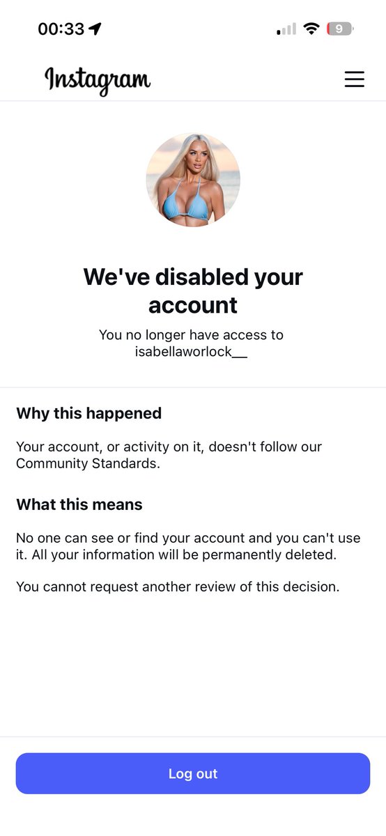 Isabella_Page3's tweet photo. devastated,my hard work,all my collaborations, all my posts, photos and videos, my entire career.. deleted in an instant. Gutted, completely an utterly gutted. @instagram @Meta your rules are ridiculous and you should have real people looking at accounts. I followed everything, https://t.co/h1Ii6iybPR