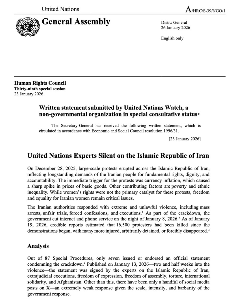 UN Watch tweet media