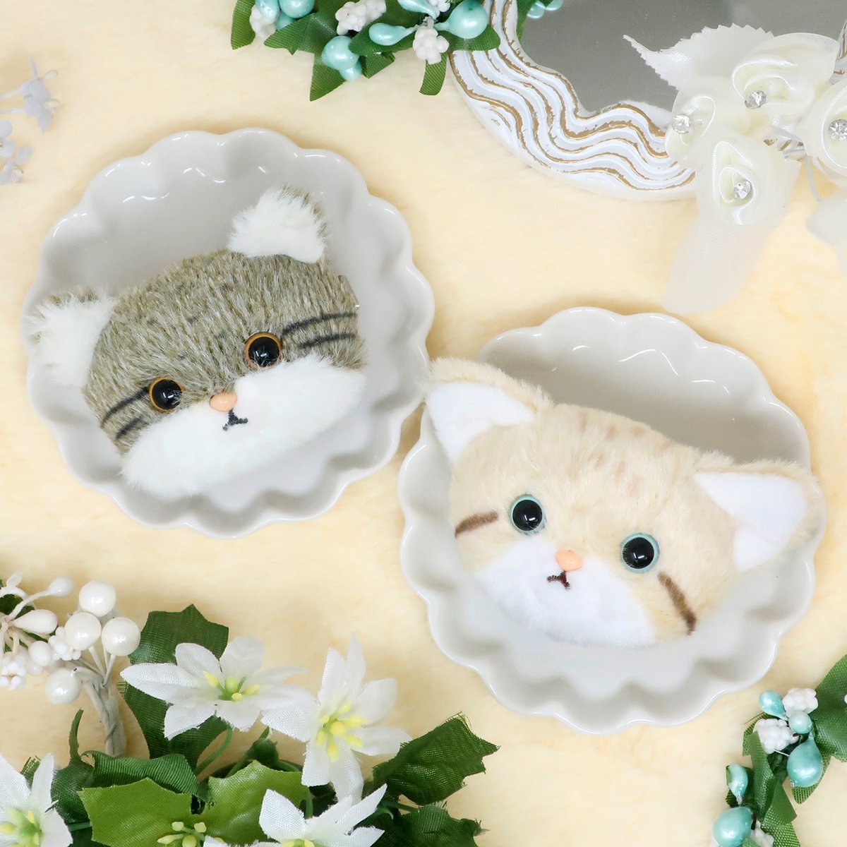 ふわふわな猫ちゃんのヘアクリップが好評発売中♪ ▽nipopoオンライン