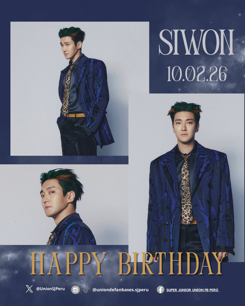 🌟 Happy Birthday, Siwon 🌟
Hoy celebramos tu primer cumpleaños de este año. ✨
Tu disciplina, entrega y nobleza nos inspiran siempre.
Que este nuevo año esté lleno de salud, alegría y logros. 💙
#HappySiwonDay #영원한_마시_시원이생일
<a href="/siwonchoi/">Siwon Choi</a>