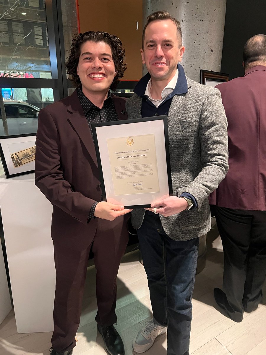 RepMenendez's tweet photo. 📍 Celebrating @hudpost’s 10th Anniversary at Art House JC

📰 I am grateful for HudPost not just covering the community I’ve always called home but uplifting our neighbors and small businesses. I look forward to working together to serve @HudCoTweet & everyone who calls it home.🫶