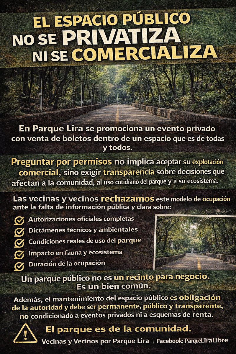 Vecinas y vecinos por #ParqueLira