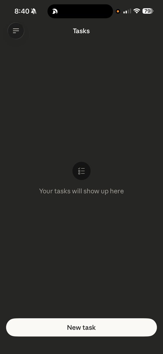 Tasks section UI