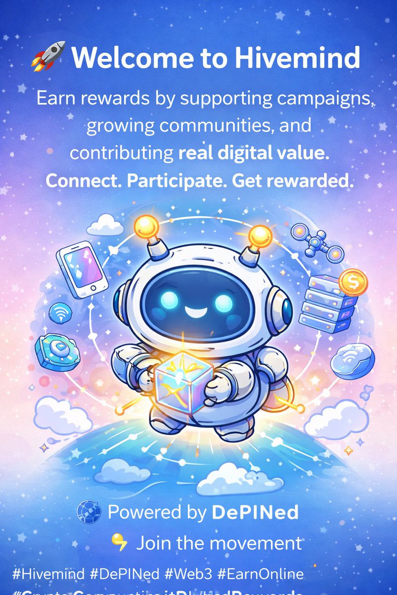iyan474265's tweet image. 🚀 Check it out and start earning: 👉 hivemind.depined.org #ConnectionRewards #DigitalElect #InternetMaintaining
#Hivemind #DePINed #Web3 #EarnOnline #CryptoRewards #DigitalEarning #CommunityGrowth #BlockchainRewards #OnlineIncome #CryptoCommunity